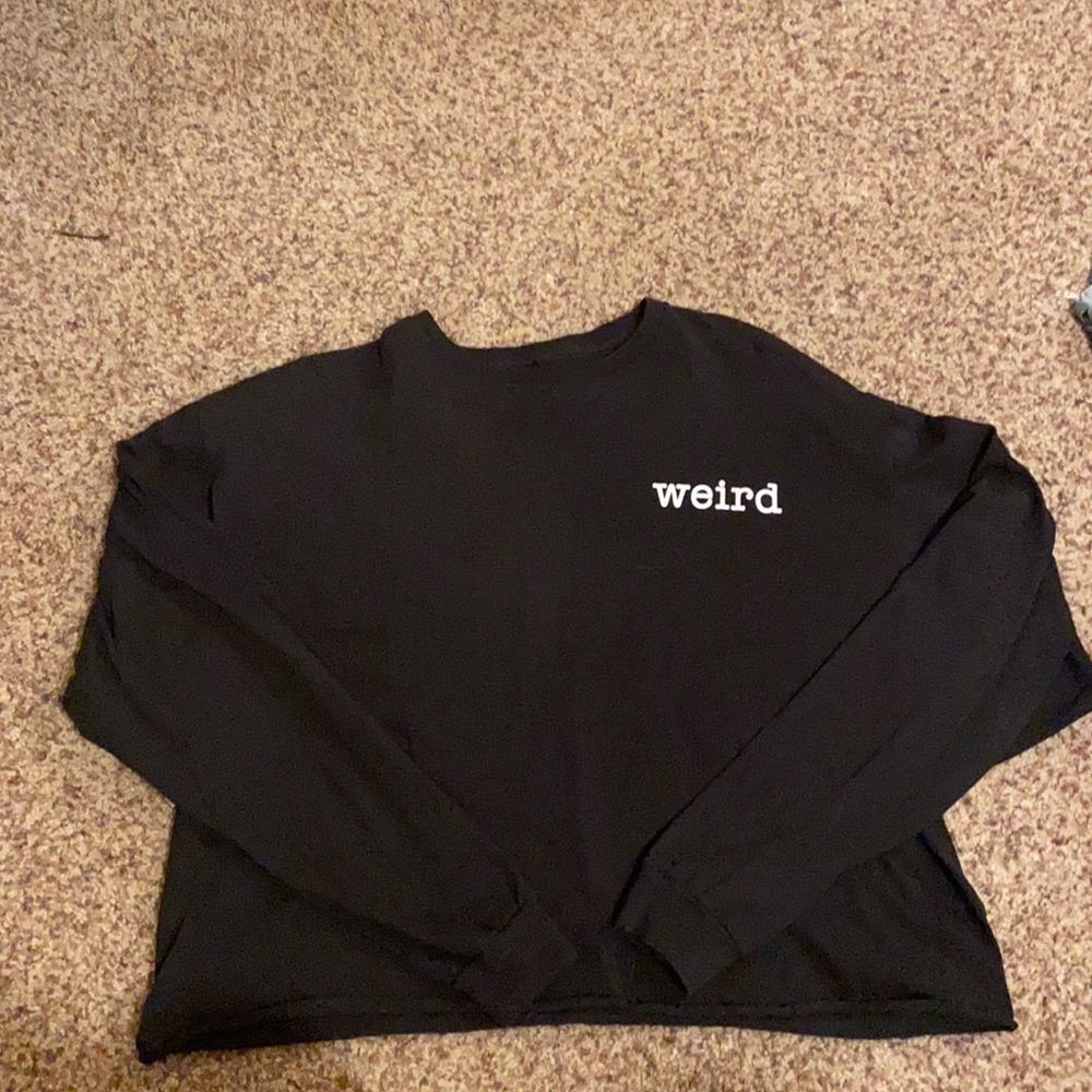 Cropped long sleeve shirt!
